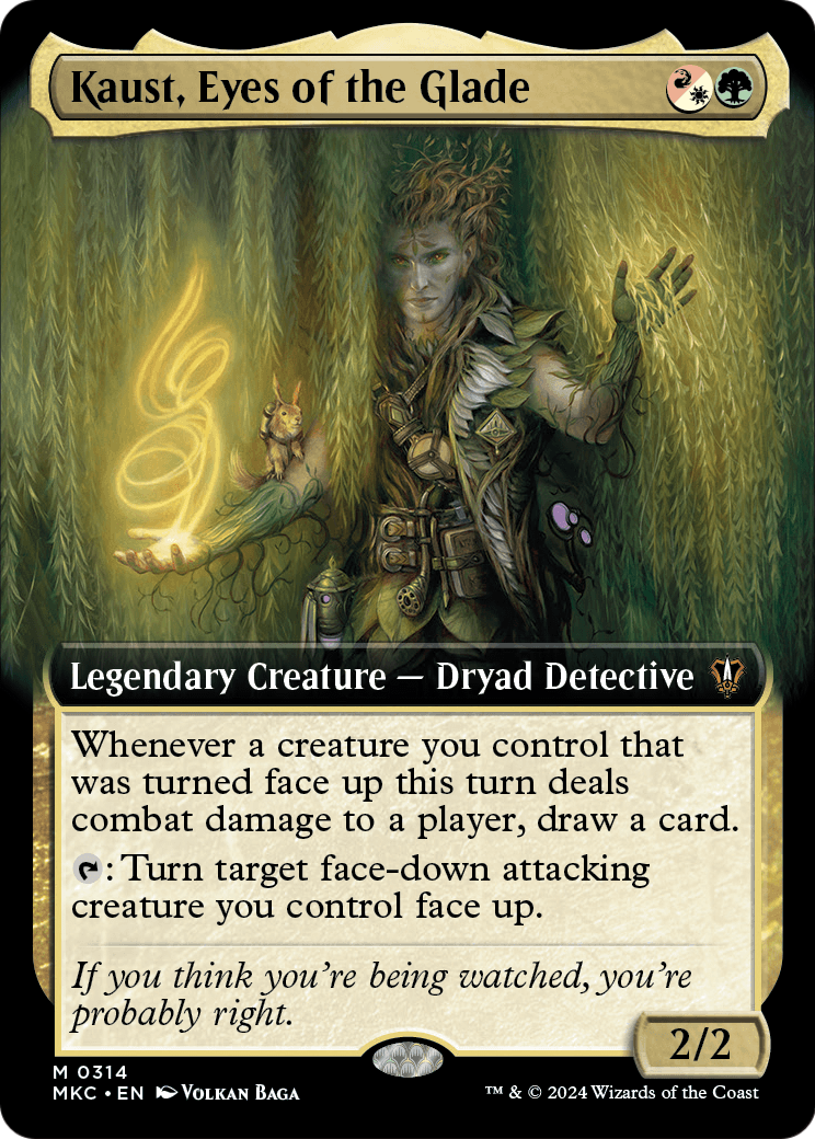 Kaust, Eyes of the Glade (Extended Art) (MKC-314) [Murders at Karlov Manor Commander] Foil