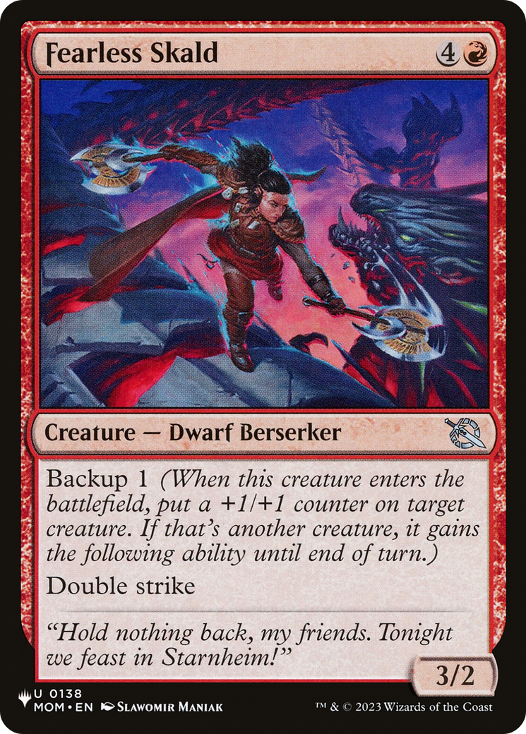 Fearless Skald (LIST-0138) [The List]