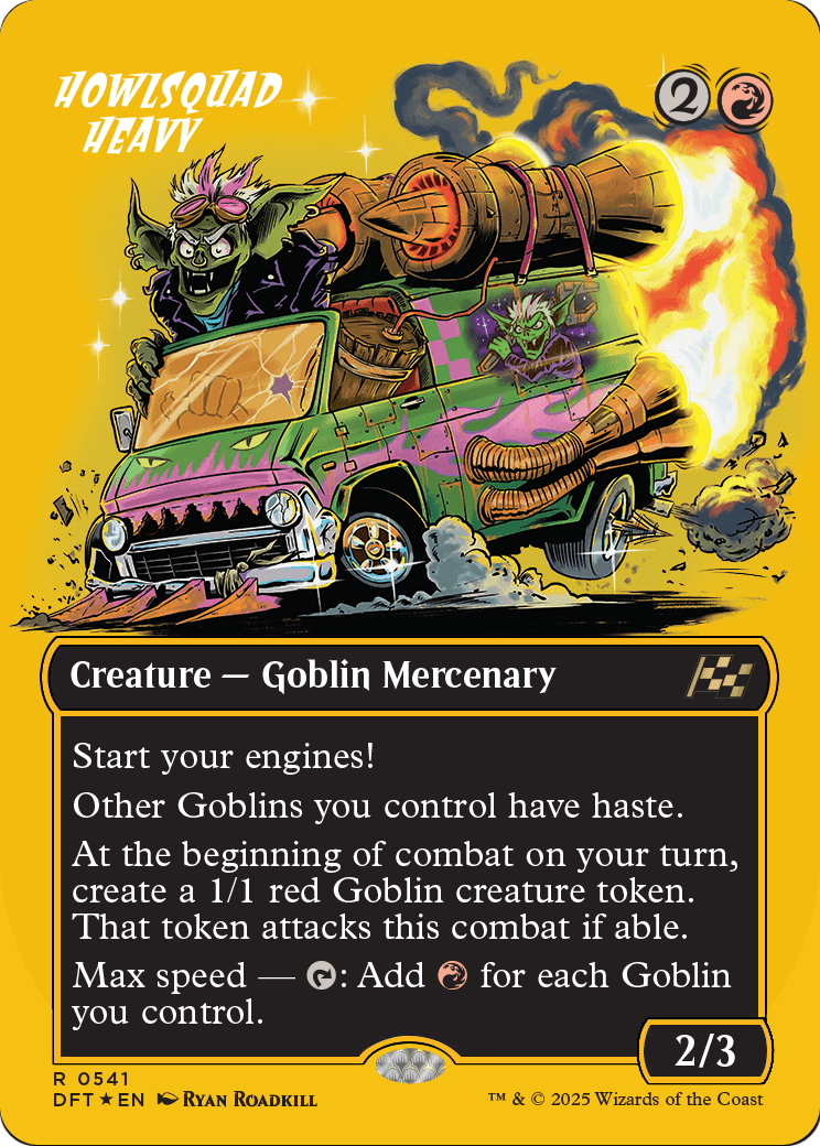 Howlsquad Heavy (Borderless) (First-Place Foil) (DFT-541) [Aetherdrift] Foil
