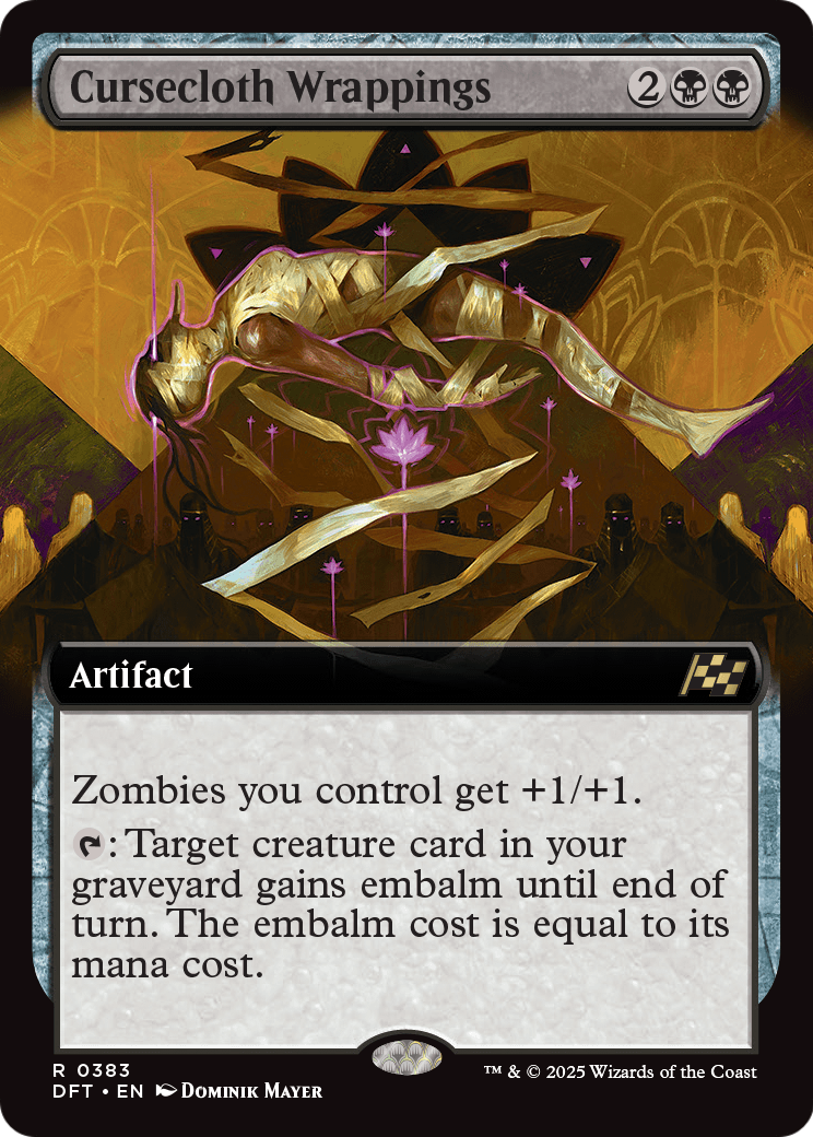 Cursecloth Wrappings (Extended Art) (DFT-383) [Aetherdrift] Foil