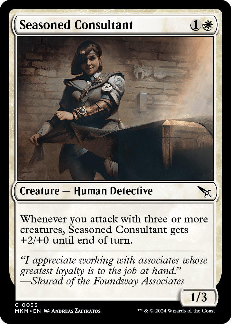 Seasoned Consultant (MKM-033) [Murders at Karlov Manor] Foil