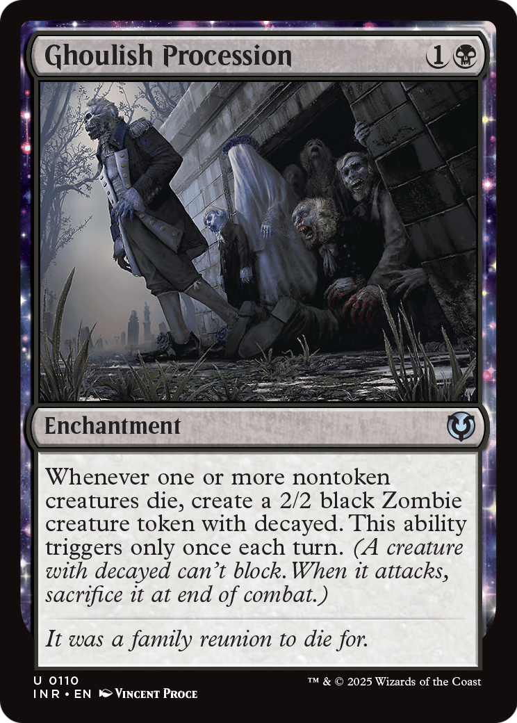 Ghoulish Procession (INR-110) [Innistrad Remastered] Foil
