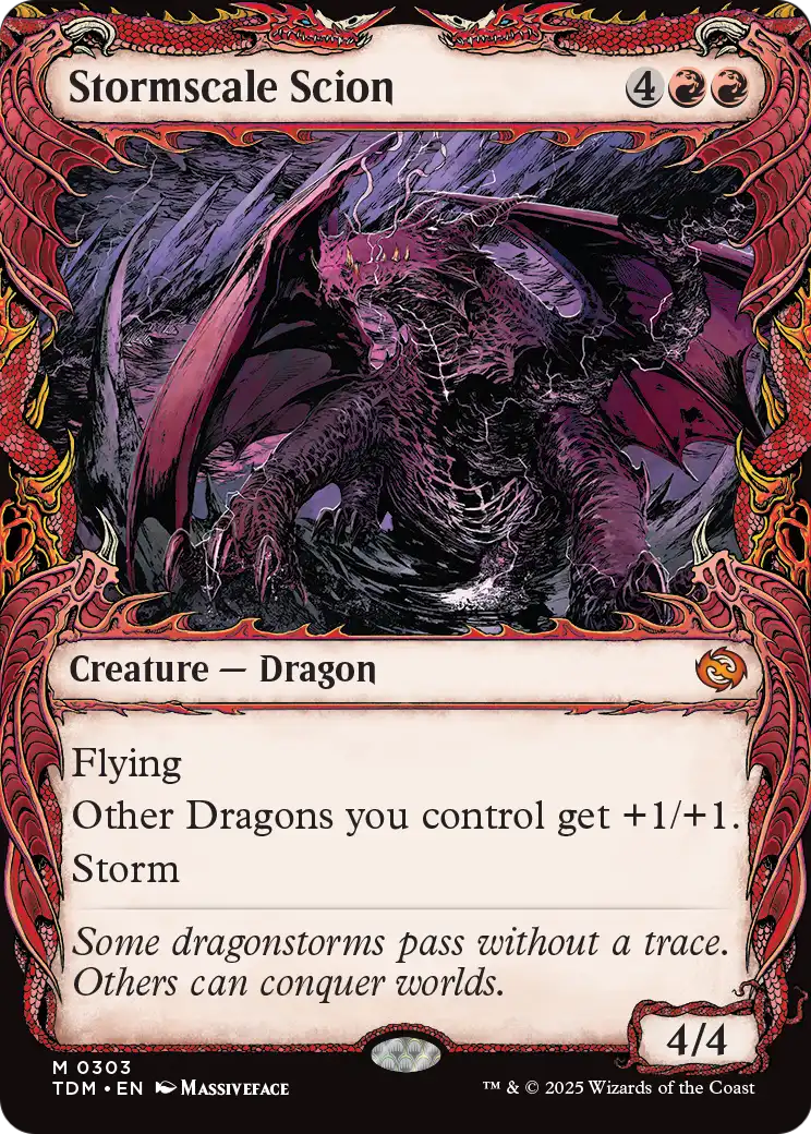 Stormscale Scion (Showcase) (TDM-303) [Tarkir: Dragonstorm] Foil