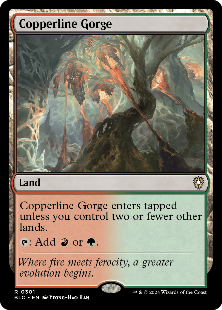 Copperline Gorge (BLC-301) [Bloomburrow Commander]
