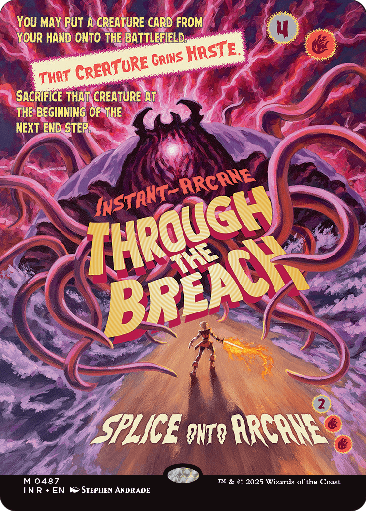 Through the Breach (Showcase) (INR-487) (Borderless) [Innistrad Remastered] Foil