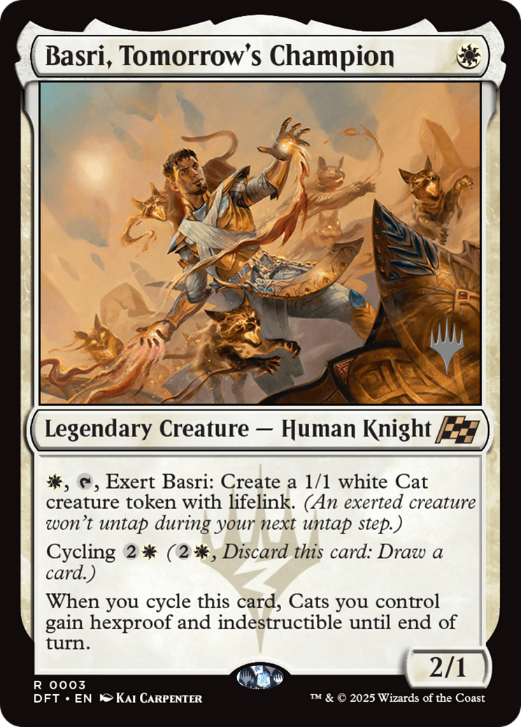 Basri, Tomorrow's Champion (PPDFT-003) [Promo Pack: Aetherdrift] Foil