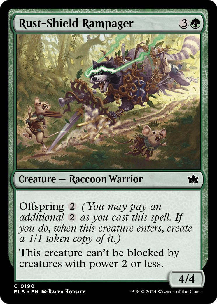 Rust-Shield Rampager (BLB-190) [Bloomburrow] Foil
