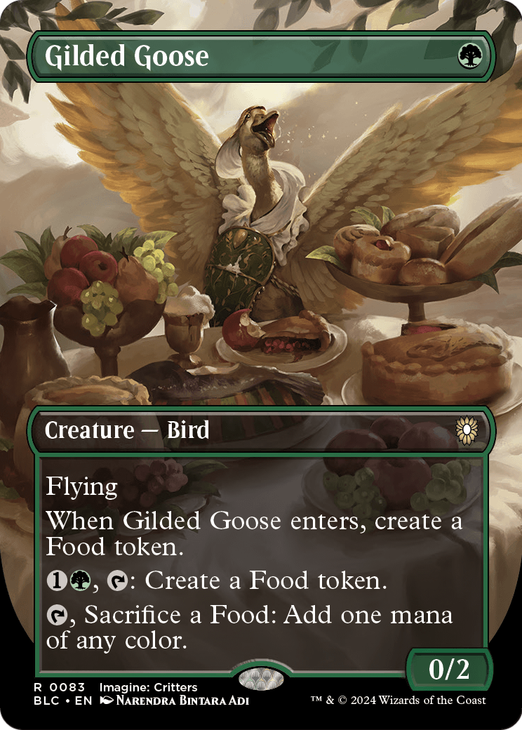 Gilded Goose (Borderless) (BLC-083) [Bloomburrow Commander]