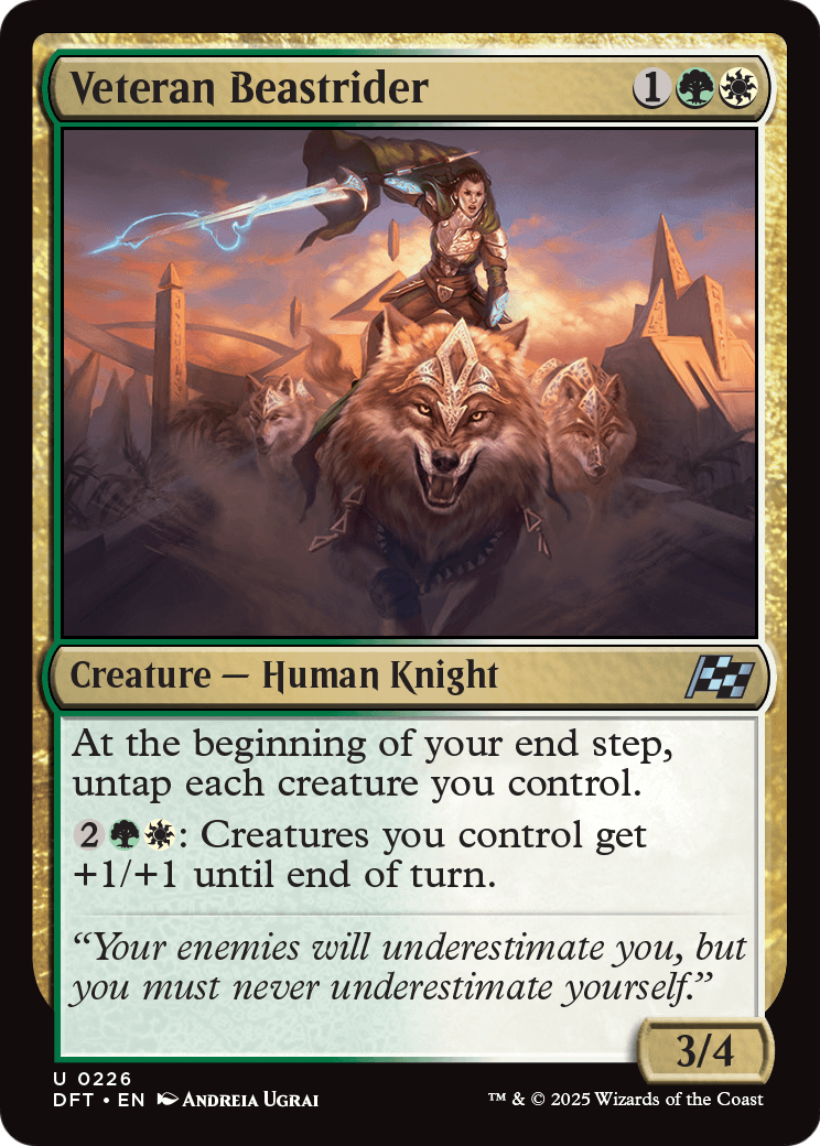 Veteran Beastrider (DFT-226) [Aetherdrift] Foil