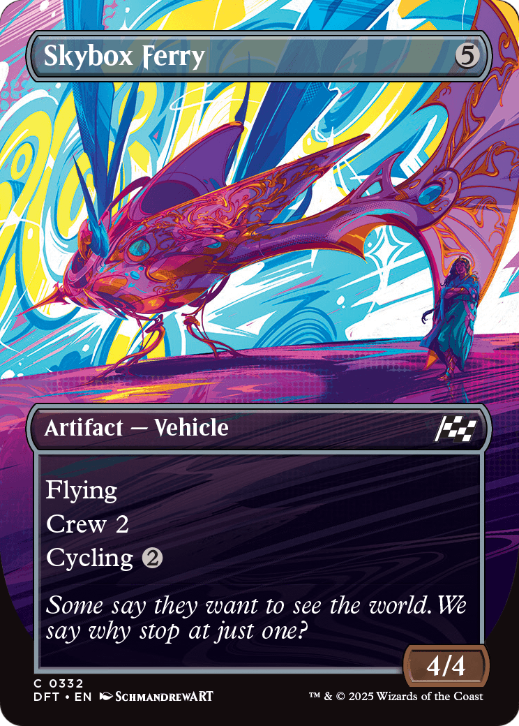 Skybox Ferry (Borderless) (DFT-332) [Aetherdrift] Foil