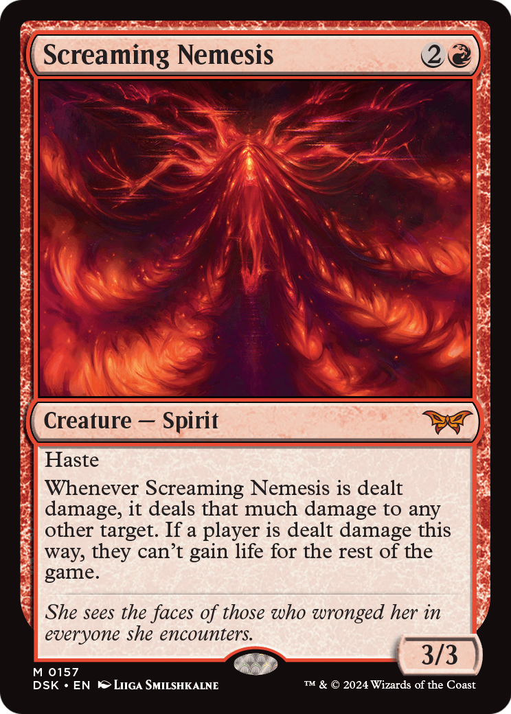 Screaming Nemesis (DSK-157) [Duskmourn: House of Horror] Foil