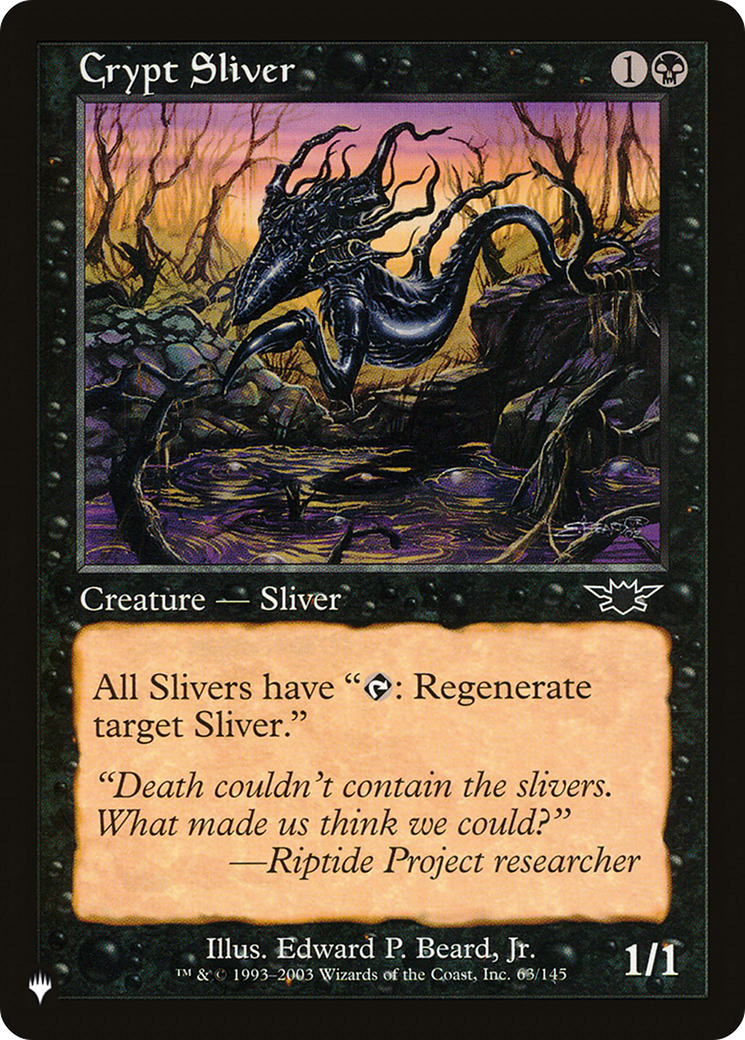 Crypt Sliver (LIST-63/145) [The List]