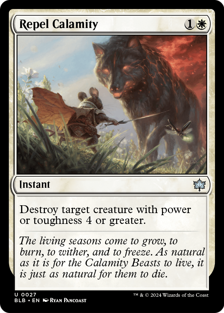 Repel Calamity (BLB-027) [Bloomburrow] Foil