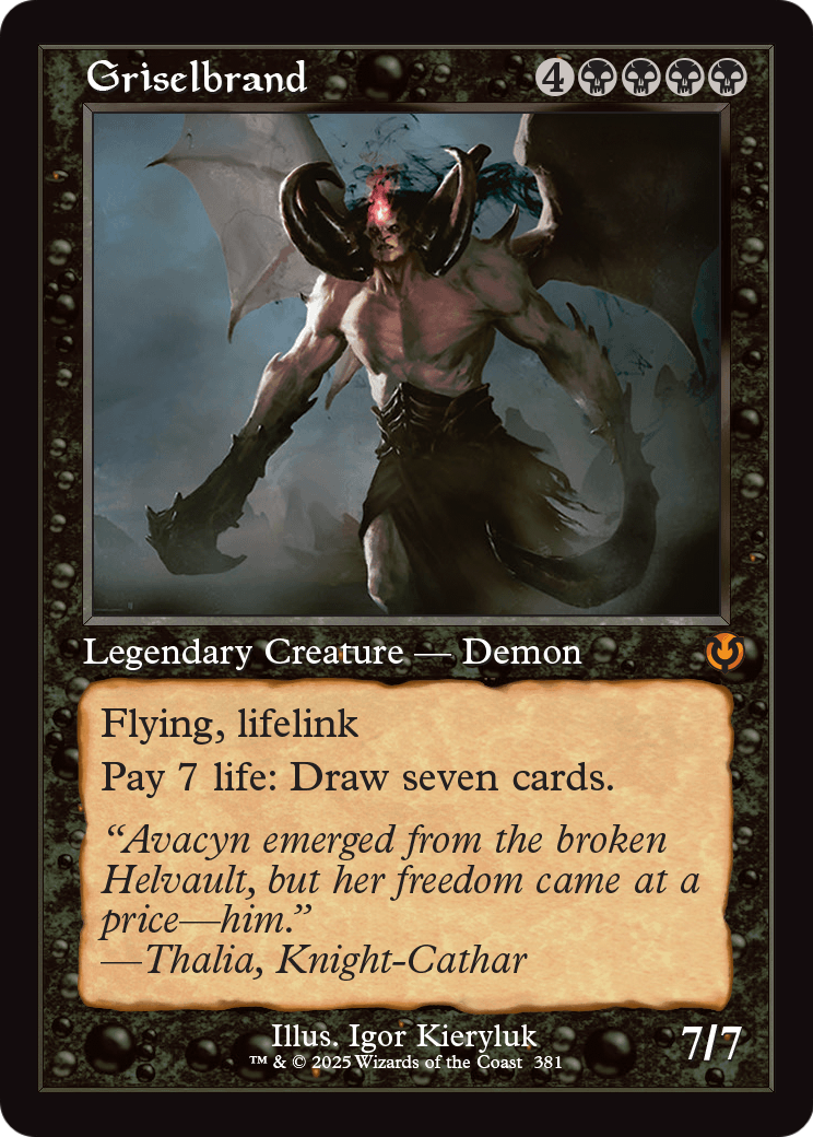 Griselbrand (Retro Frame) (INR-381) [Innistrad Remastered] Foil