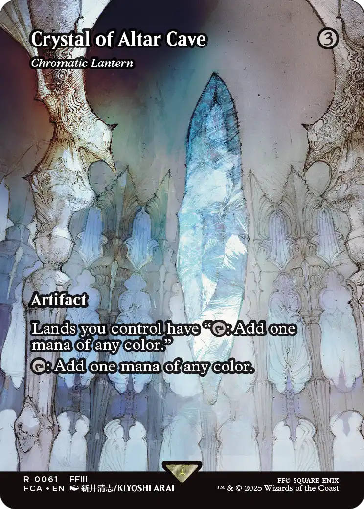 Crystal of Altar Cave - Chromatic Lantern (Showcase) (FCA-061) (Borderless) [FINAL FANTASY: Through the Ages] Foil