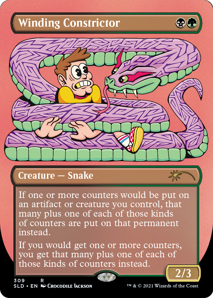 Winding Constrictor (Borderless) [Secret Lair Drop Series]