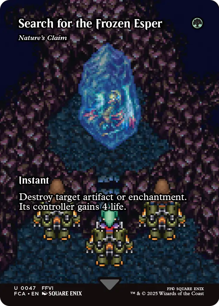 Search for the Frozen Esper - Nature's Claim (Showcase) (FCA-047) (Borderless) [FINAL FANTASY: Through the Ages] Foil