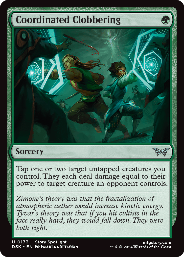 Coordinated Clobbering (DSK-173) [Duskmourn: House of Horror]