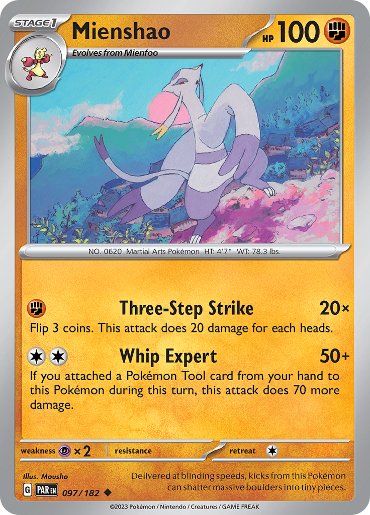 Mienshao (097/182) [Scarlet & Violet: Paradox Rift]