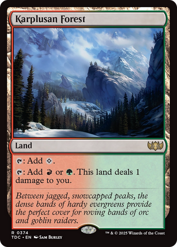 Karplusan Forest [Tarkir: Dragonstorm Commander]