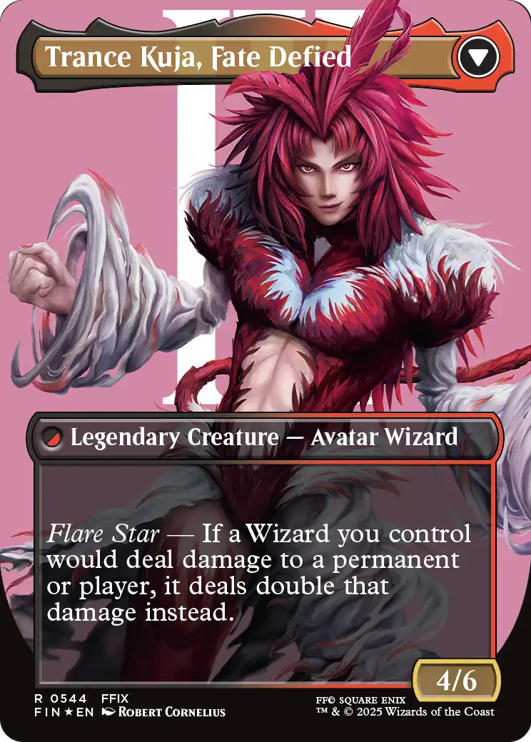 Kuja, Genome Sorcerer (Borderless) (Surge Foil) (FIN-544) [FINAL FANTASY] Foil