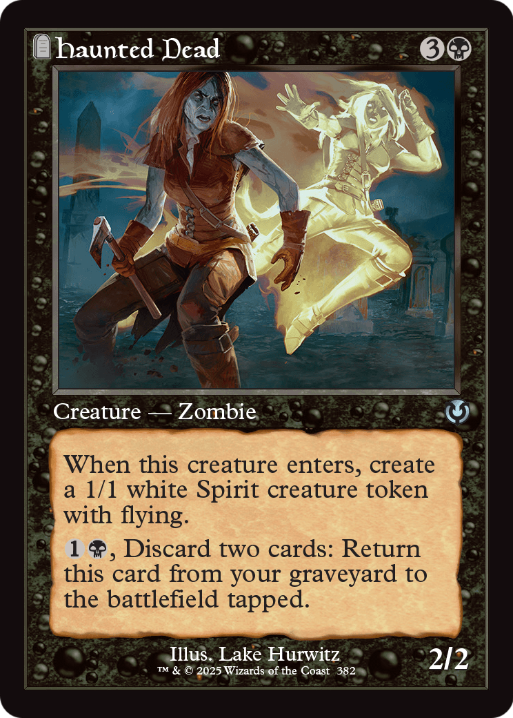 Haunted Dead (Retro Frame) (INR-382) [Innistrad Remastered] Foil
