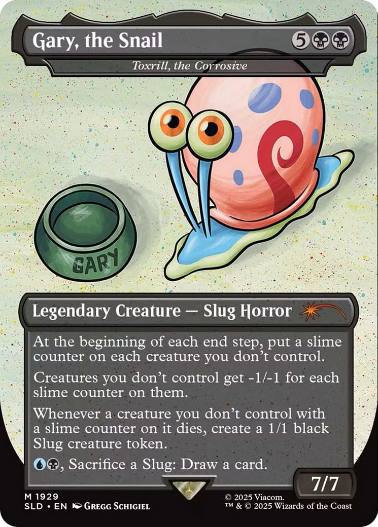 Gary, the Snail - Toxrill, the Corrosive (SLD-1929) (Borderless) [Secret Lair Drop]