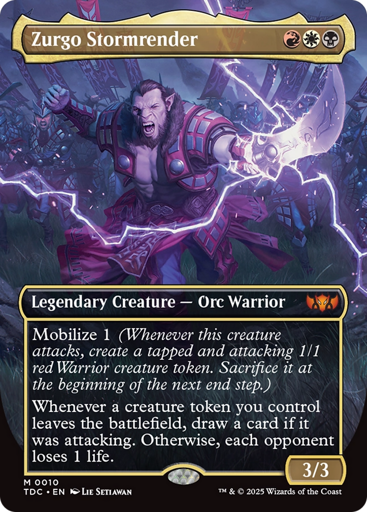 Zurgo Stormrender (Borderless) (TDC-010) [Commander: Tarkir: Dragonstorm]
