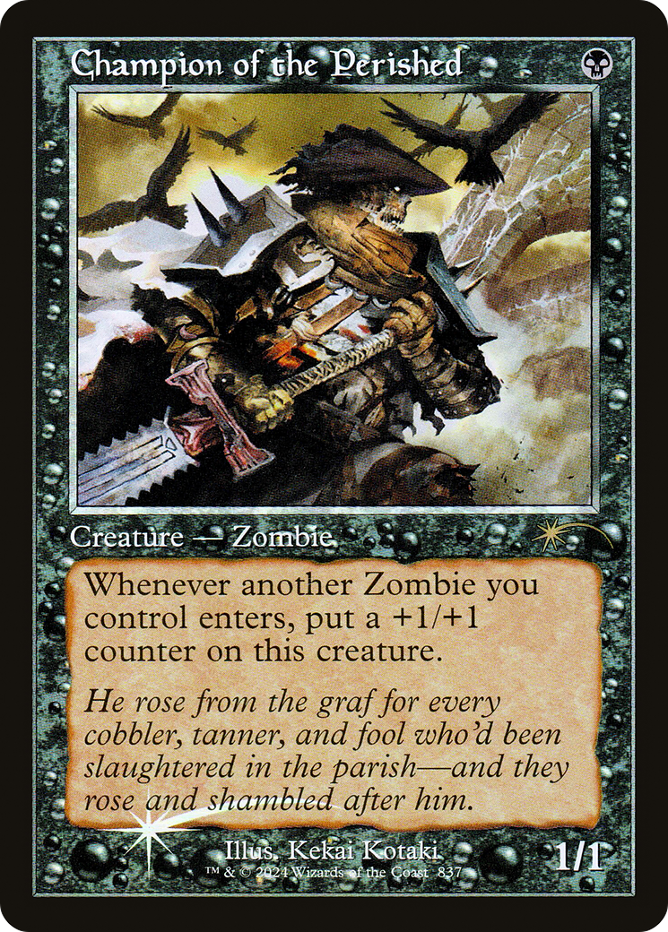 Champion of the Perished (Retro Frame) (SLD-837) [Secret Lair Drop] Foil