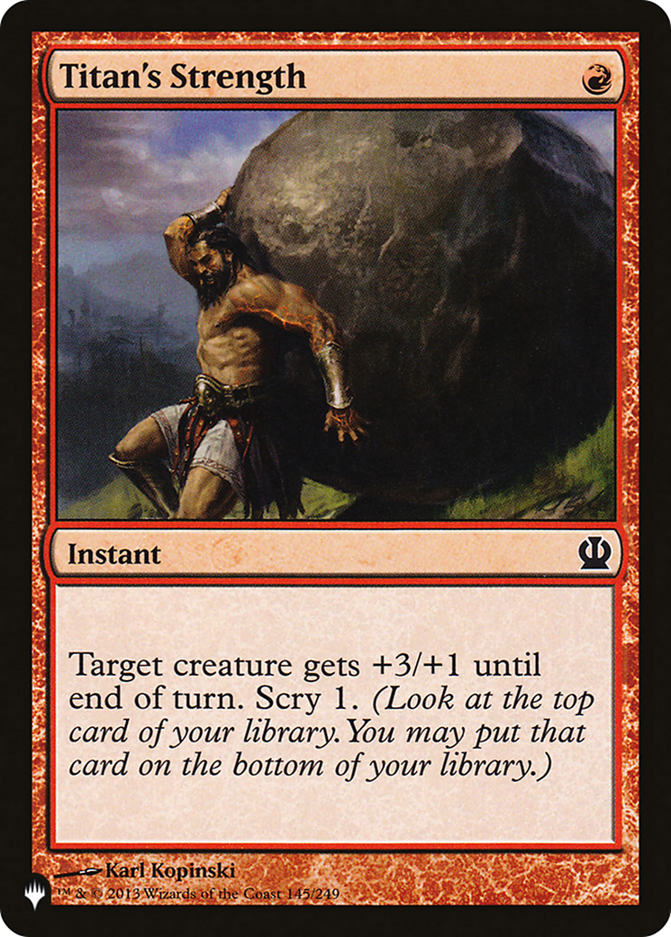 Titan's Strength (LIST-145/249) [The List]