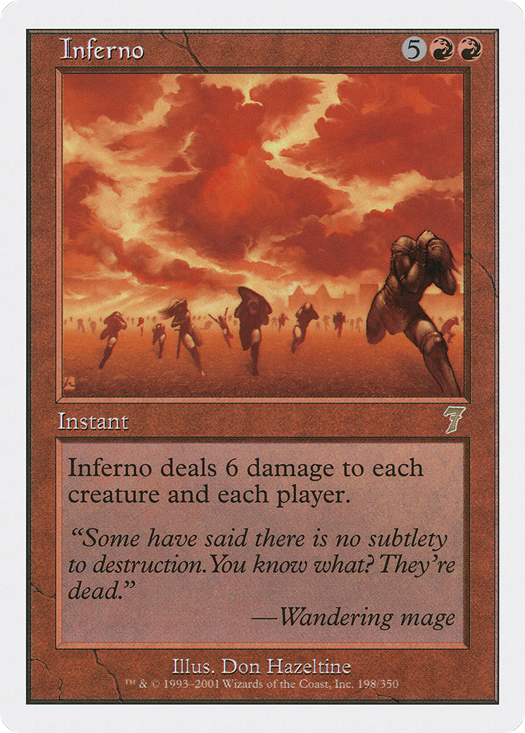 Inferno (7ED-198) [7th Edition] Foil