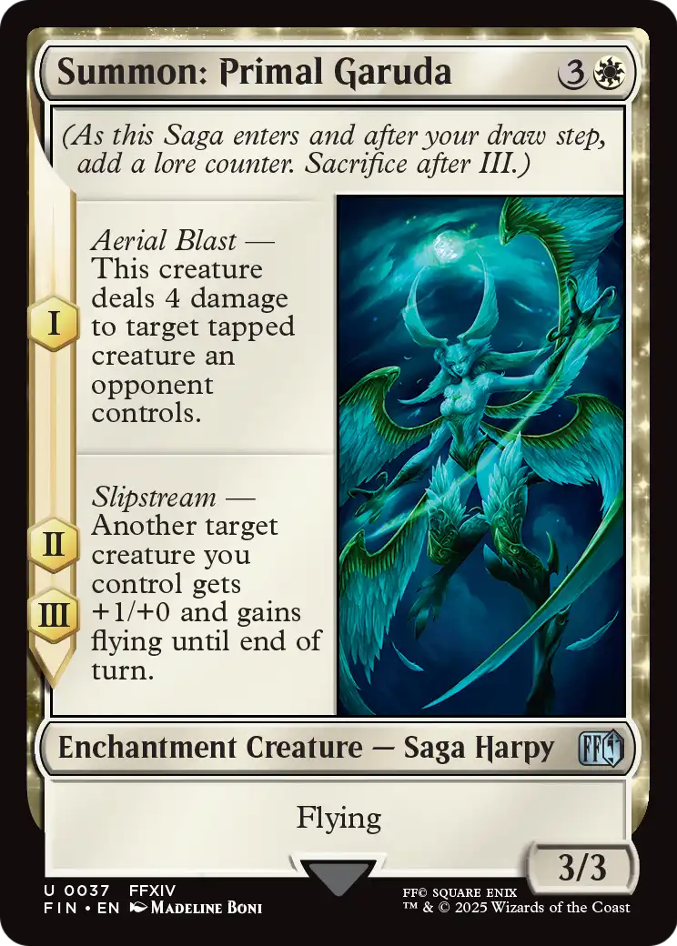 Summon: Primal Garuda (FIN-037) [FINAL FANTASY] Foil
