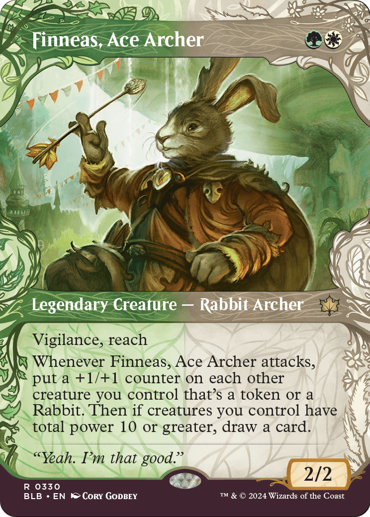 Finneas, Ace Archer (Showcase) (BLB-330) (Borderless) [Bloomburrow]