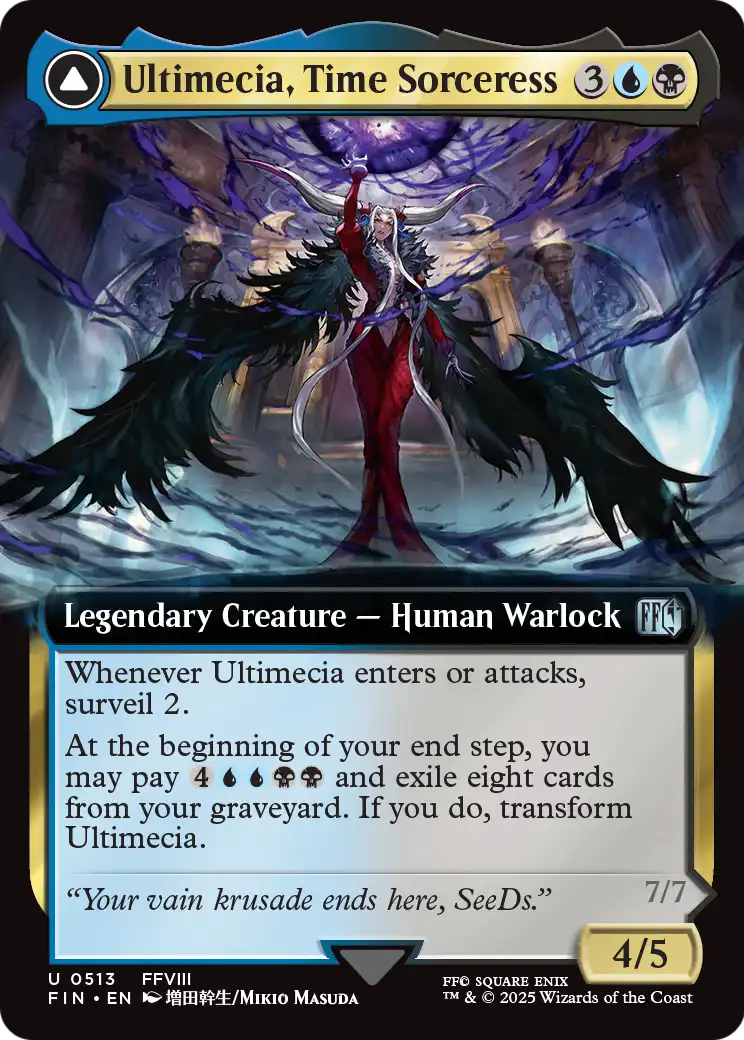 Ultimecia, Time Sorceress (Extended Art) (FIN-513) [FINAL FANTASY] Foil