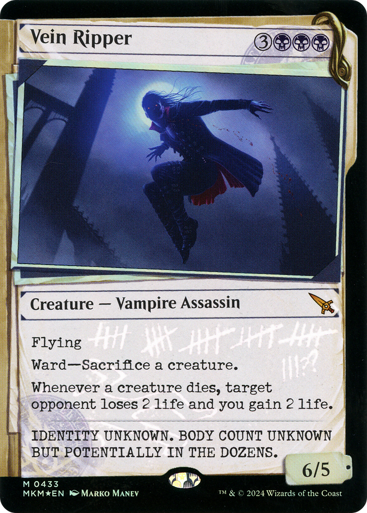 Vein Ripper (Showcase) (Invisible Ink) (MKM-433) [Murders at Karlov Manor] Foil