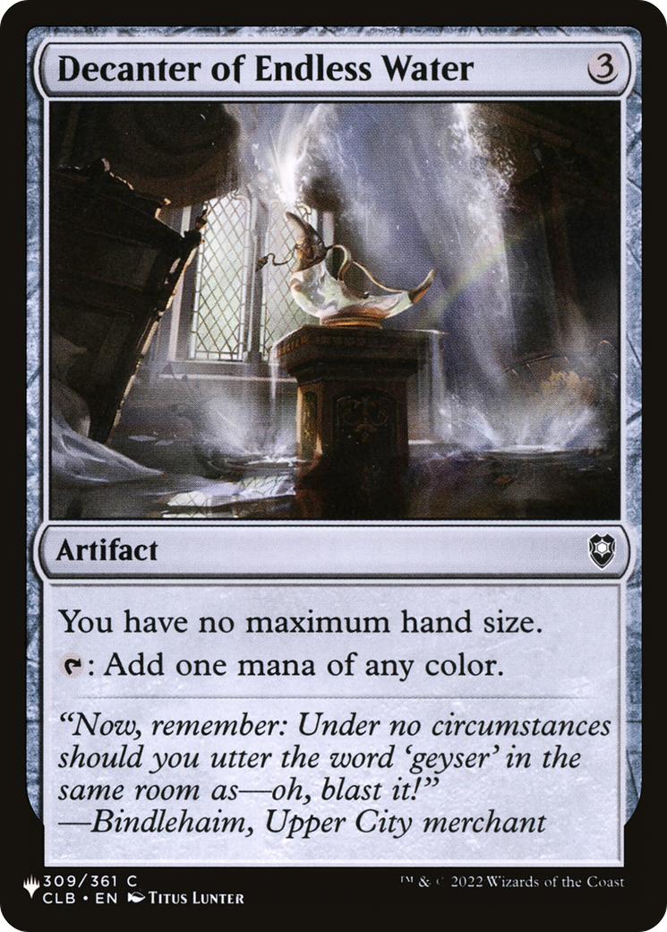 Decanter of Endless Water (LIST-309/361) [The List]