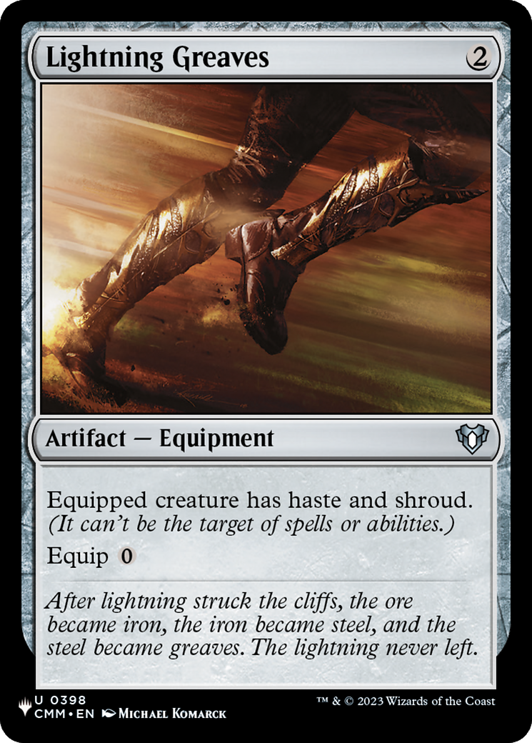 Lightning Greaves (CMM) (LIST-0398) [The List]