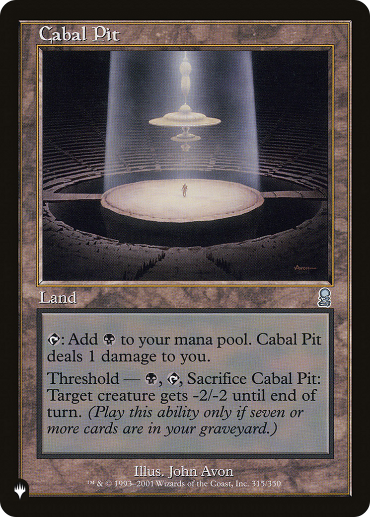 Cabal Pit (LIST-315/350) [The List]
