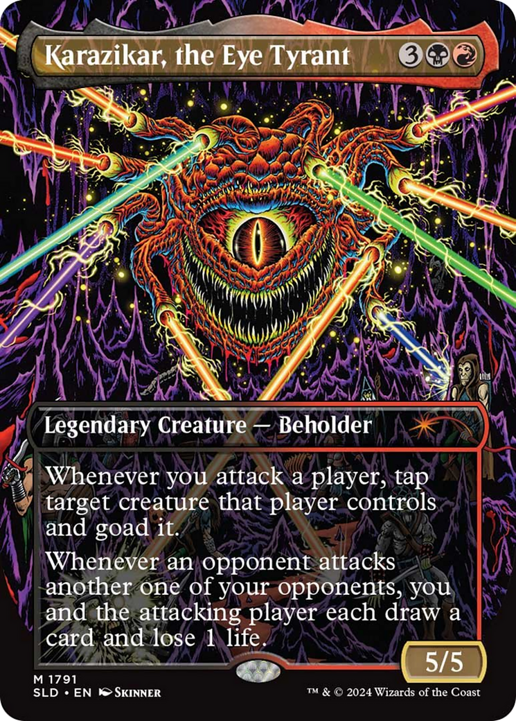 Karazikar, the Eye Tyrant (SLD-1791) (Borderless) [Secret Lair Drop]