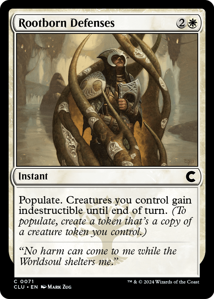 Rootborn Defenses (CLU-071) [Ravnica: Clue Edition]