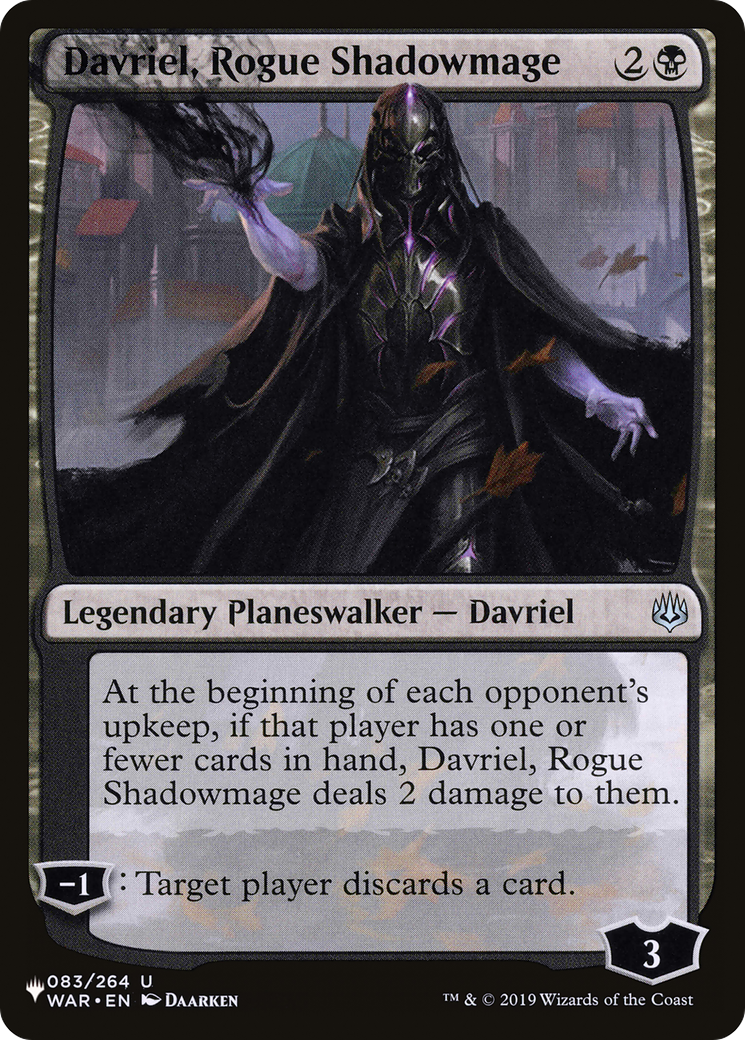 Davriel, Rogue Shadowmage (LIST-083/264) [The List]