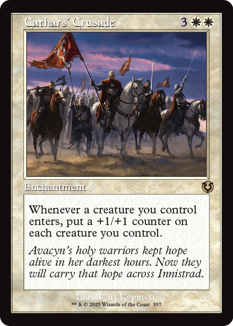 Cathars' Crusade (Retro Frame) (INR-337) [Innistrad Remastered] Foil