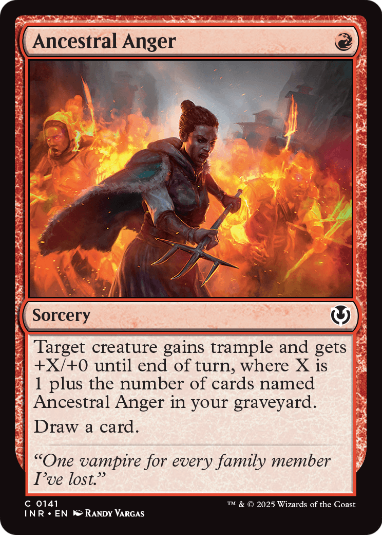 Ancestral Anger (INR-141) [Innistrad Remastered] Foil