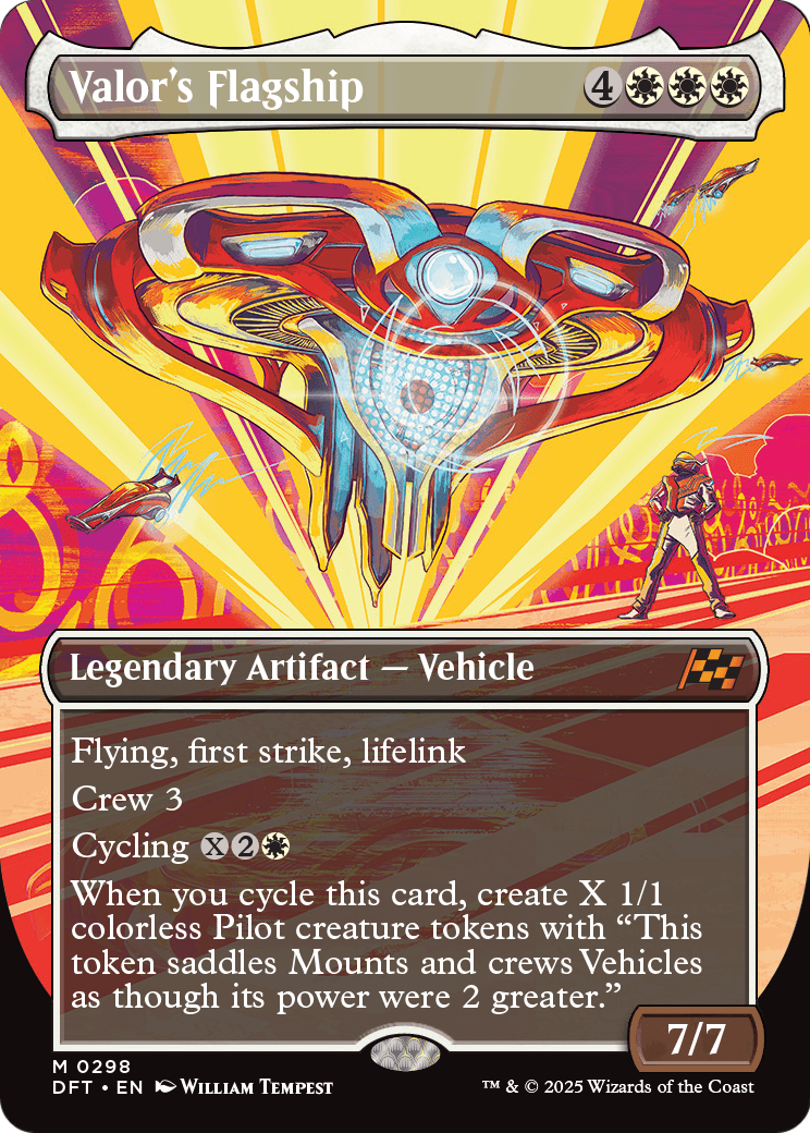 Valor's Flagship (Borderless) (DFT-298) [Aetherdrift]
