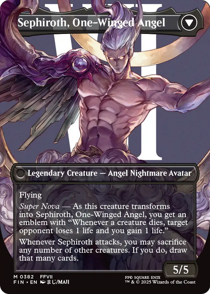 Sephiroth, Fabled SOLDIER (FIN-382) (Borderless) [FINAL FANTASY] Foil