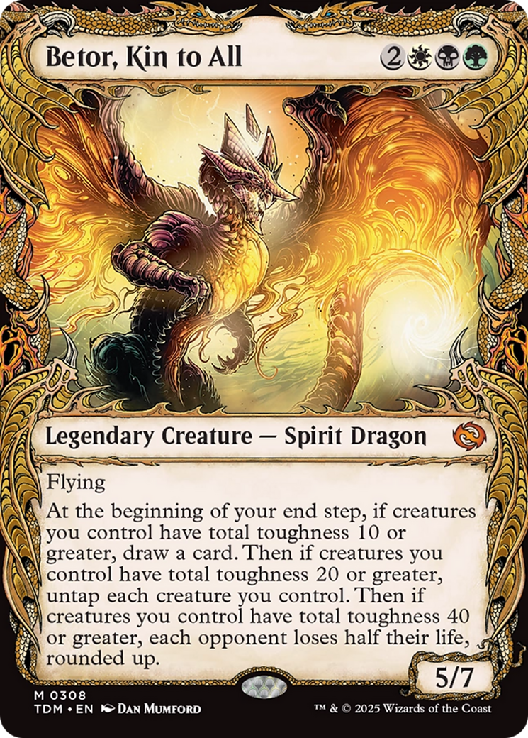 Betor, Kin to All (Showcase) (TDM-308) [Tarkir: Dragonstorm]