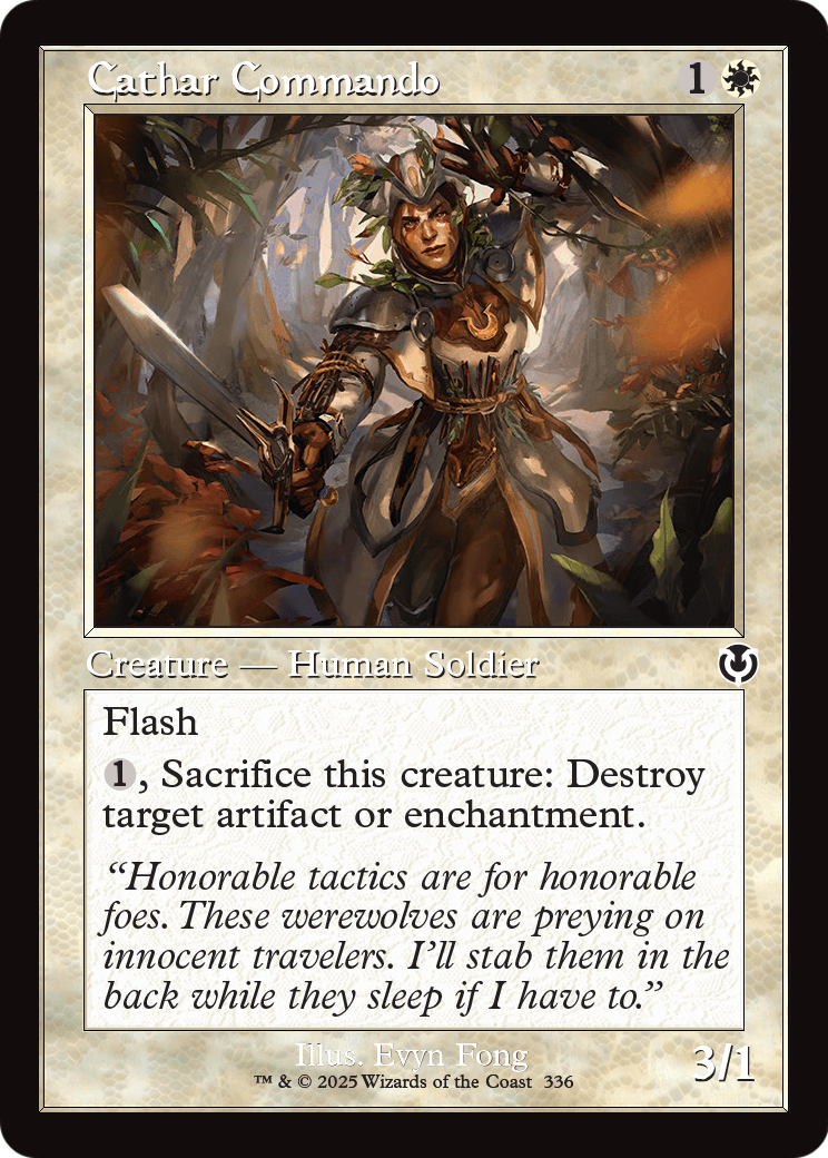 Cathar Commando (Retro Frame) (INR-336) [Innistrad Remastered] Foil