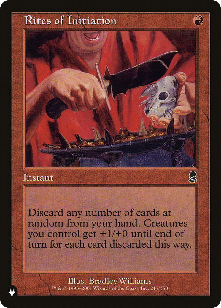 Rites of Initiation (LIST-217/350) [The List]