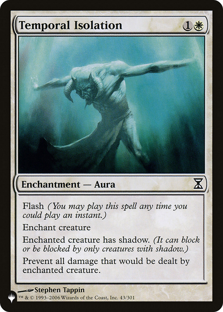 Temporal Isolation (LIST-43/301) [The List]