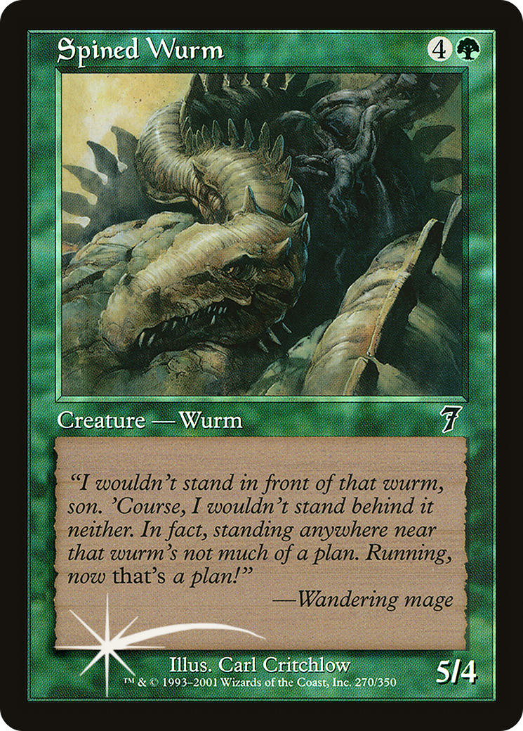 Spined Wurm (7ED-270) [7th Edition]